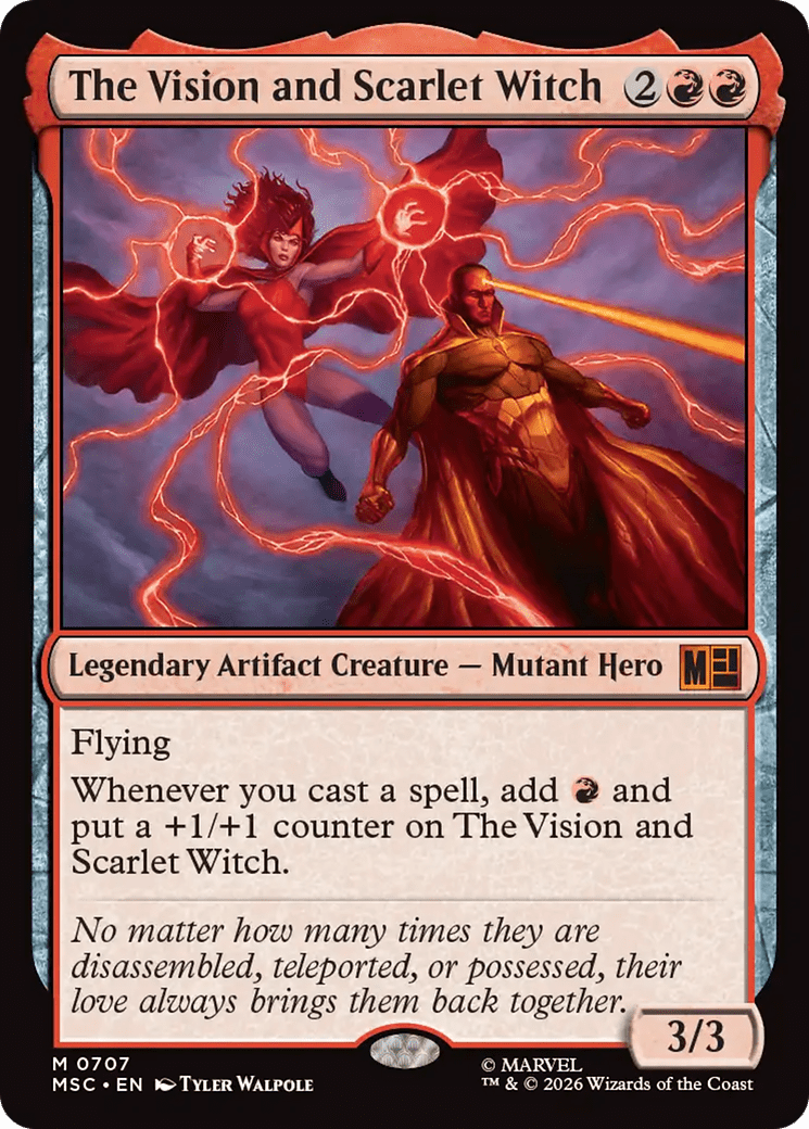 The Vision and Scarlet Witch [Marvel Super Heroes Commander] MTG Single Magic: The Gathering  | Multizone: Comics And Games