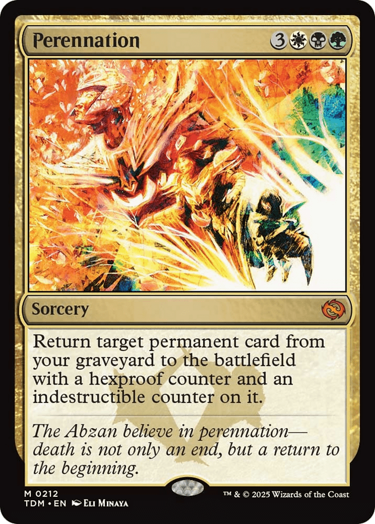 Perennation [Tarkir: Dragonstorm] MTG Single Magic: The Gathering  | Multizone: Comics And Games