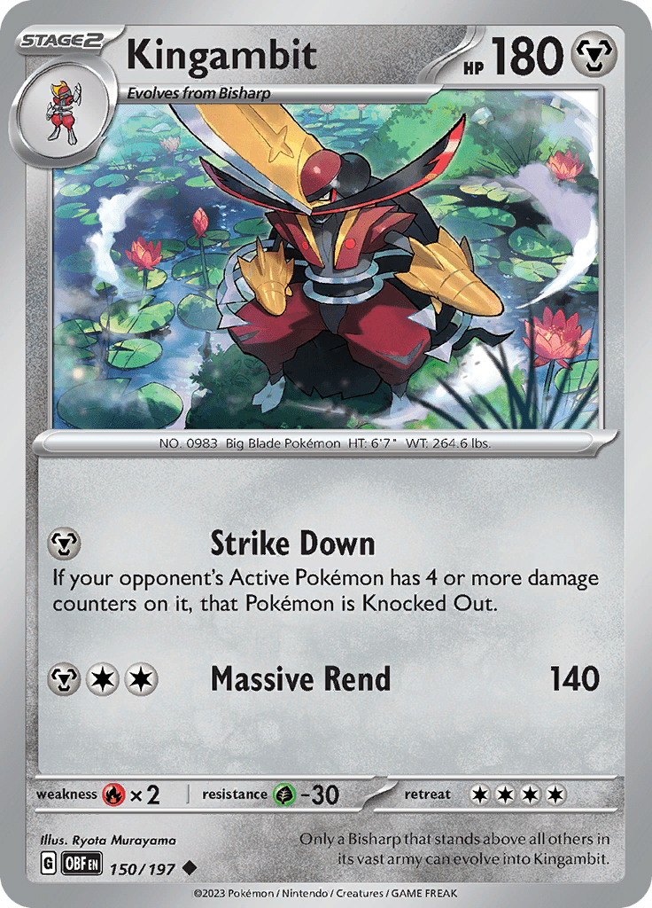 Kingambit (150/197) [Scarlet & Violet: Obsidian Flames] Pokemon Single Pokémon  | Multizone: Comics And Games