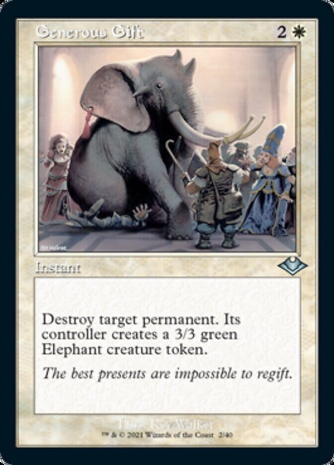 Generous Gift (Retro) [Modern Horizons] MTG Single Magic: The Gathering  | Multizone: Comics And Games
