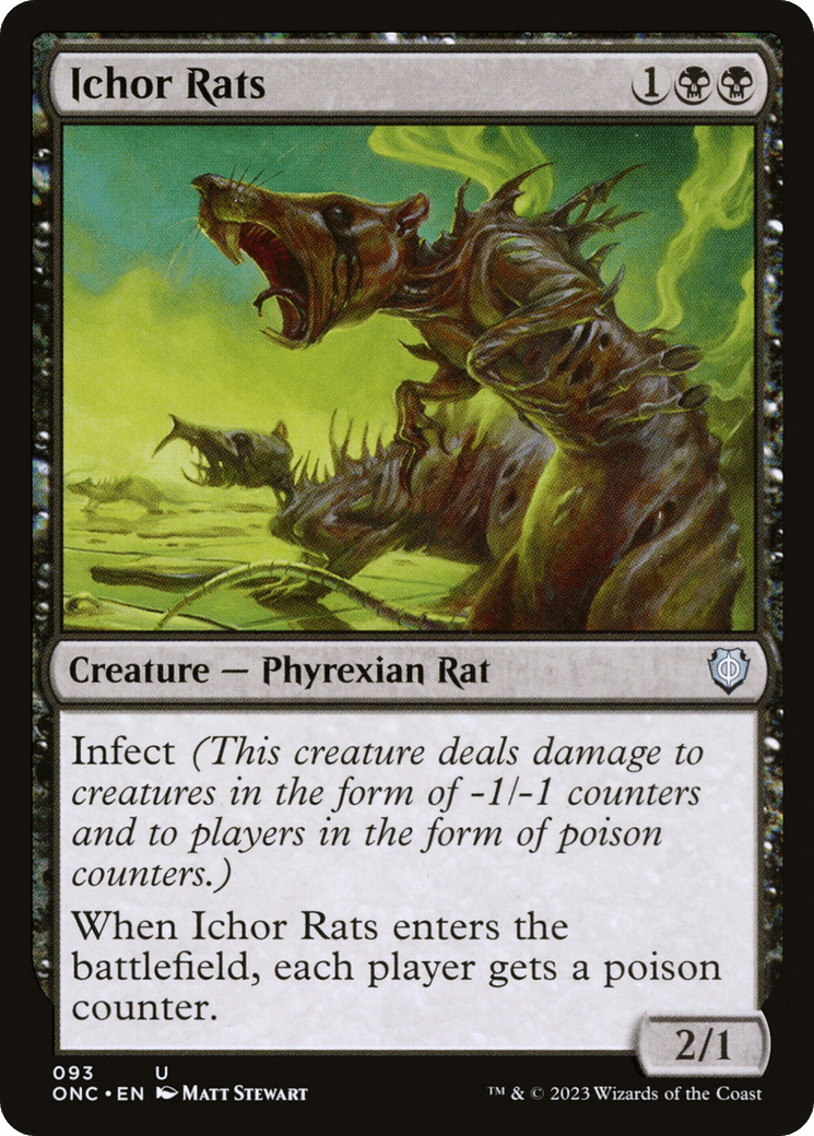 Ichor Rats [Phyrexia: All Will Be One Commander] MTG Single Magic: The Gathering  | Multizone: Comics And Games