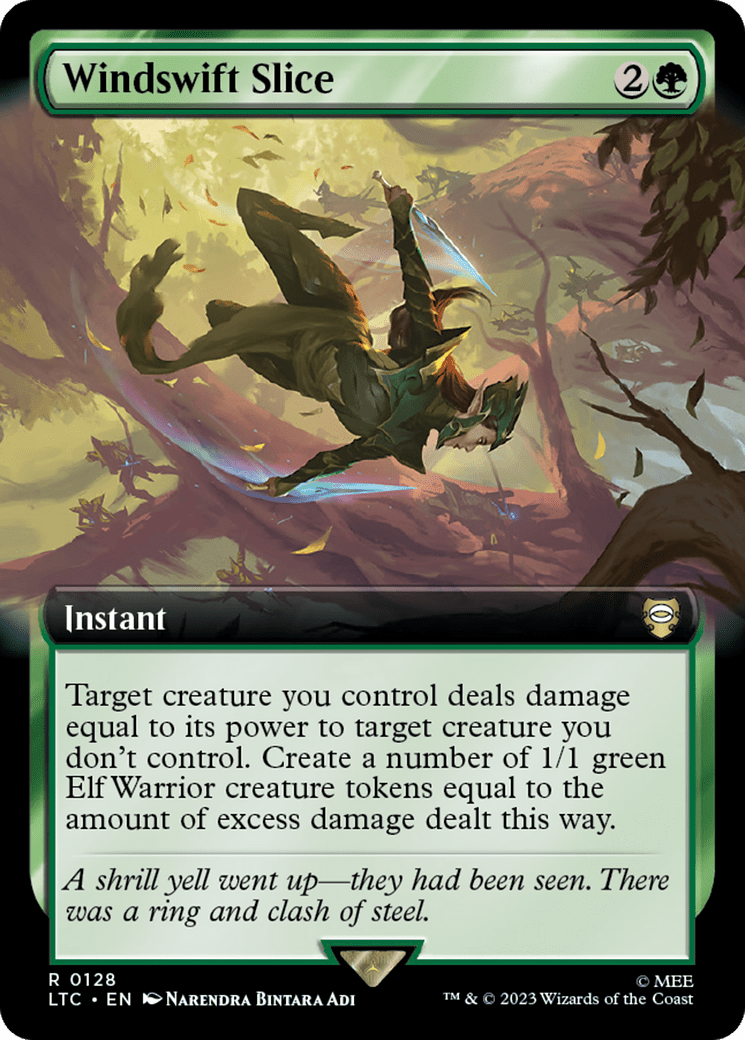 Windswift Slice (Extended Art) [The Lord of the Rings: Tales of Middle-Earth Commander] MTG Single Magic: The Gathering  | Multizone: Comics And Games