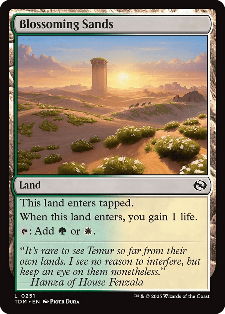 Blossoming Sands [Tarkir: Dragonstorm] MTG Single Magic: The Gathering  | Multizone: Comics And Games