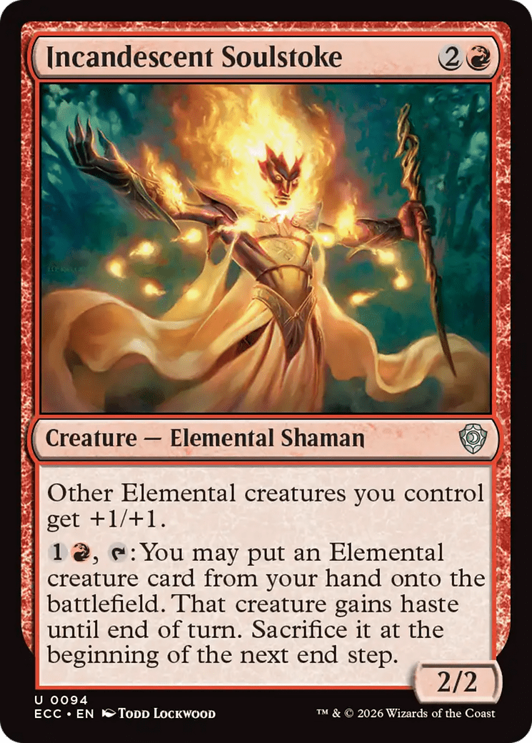 Incandescent Soulstoke [Lorwyn Eclipsed Commander] MTG Single Magic: The Gathering  | Multizone: Comics And Games