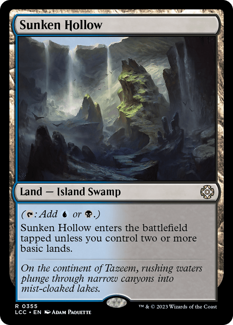 Sunken Hollow [The Lost Caverns of Ixalan Commander] MTG Single Magic: The Gathering  | Multizone: Comics And Games