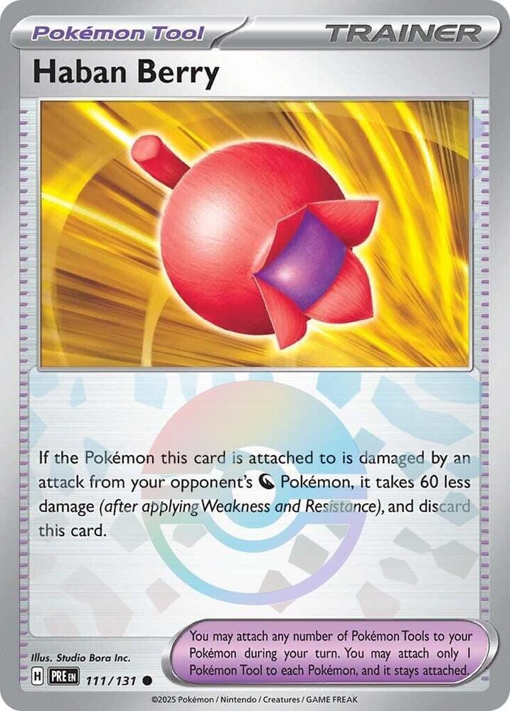Haban Berry (111/131) (Poke Ball Pattern) [Scarlet & Violet: Prismatic Evolutions] Pokemon Single Pokémon  | Multizone: Comics And Games
