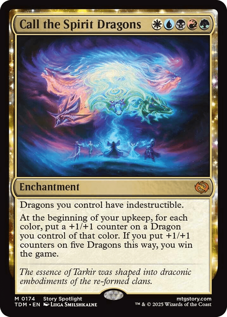 Call the Spirit Dragons [Tarkir: Dragonstorm] MTG Single Magic: The Gathering  | Multizone: Comics And Games