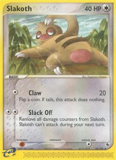 Slakoth (45/109) [EX: Ruby & Sapphire] Pokemon Single Pokémon  | Multizone: Comics And Games