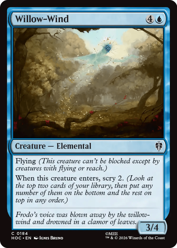 Willow-Wind [The Hobbit: Eternal-Legal] MTG Single Magic: The Gathering  | Multizone: Comics And Games