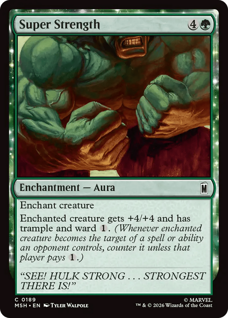 Super Strength [Marvel Super Heroes] MTG Single Magic: The Gathering  | Multizone: Comics And Games