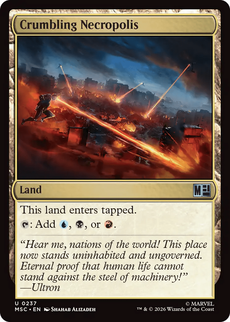 Crumbling Necropolis [Marvel Super Heroes Commander] MTG Single Magic: The Gathering  | Multizone: Comics And Games