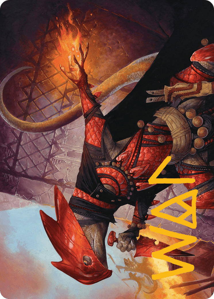 Cindering Cutthroat Art Card (Gold-Stamped Signature) [Bloomburrow Art Series] MTG Single Magic: The Gathering  | Multizone: Comics And Games