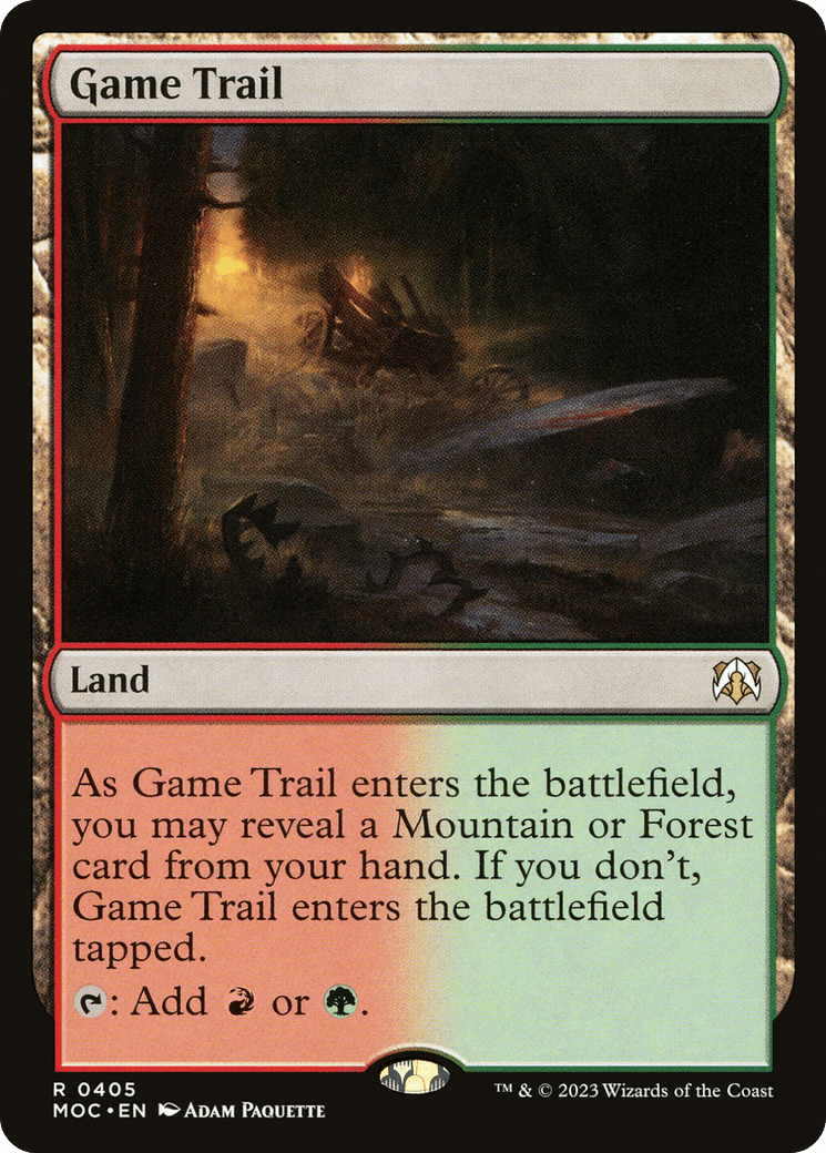 Game Trail [March of the Machine Commander] MTG Single Magic: The Gathering  | Multizone: Comics And Games