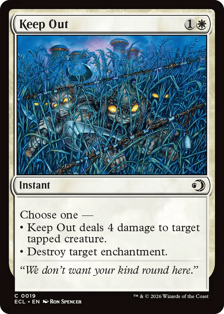 Keep Out [Lorwyn Eclipsed] MTG Single Magic: The Gathering  | Multizone: Comics And Games