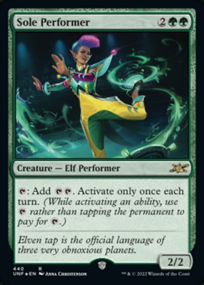 Sole Performer (Galaxy Foil) [Unfinity] MTG Single Magic: The Gathering  | Multizone: Comics And Games