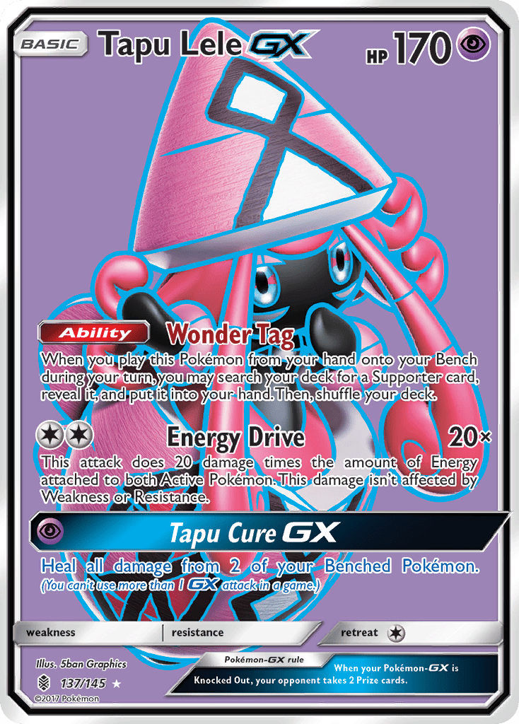 Tapu Lele GX (137/145) [Sun & Moon: Guardians Rising] Pokemon Single Pokémon  | Multizone: Comics And Games