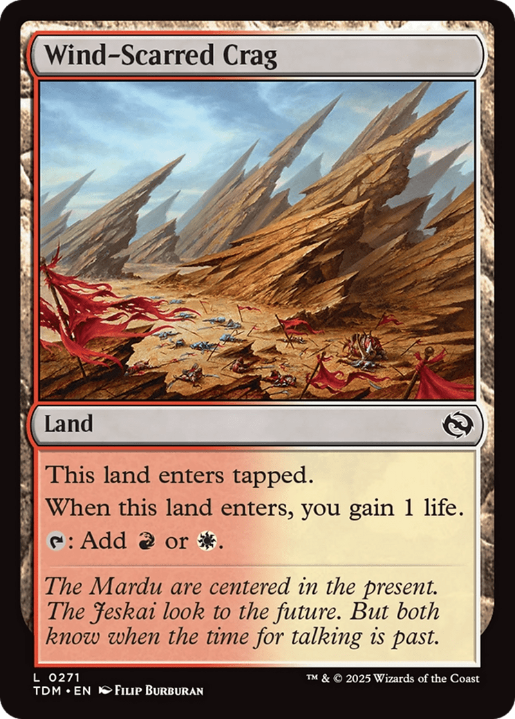 Wind-Scarred Crag [Tarkir: Dragonstorm] MTG Single Magic: The Gathering  | Multizone: Comics And Games