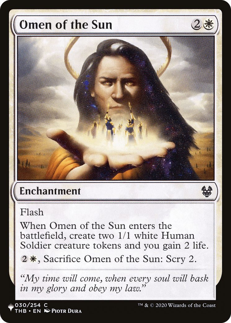 Omen of the Sun [The List] MTG Single Magic: The Gathering  | Multizone: Comics And Games