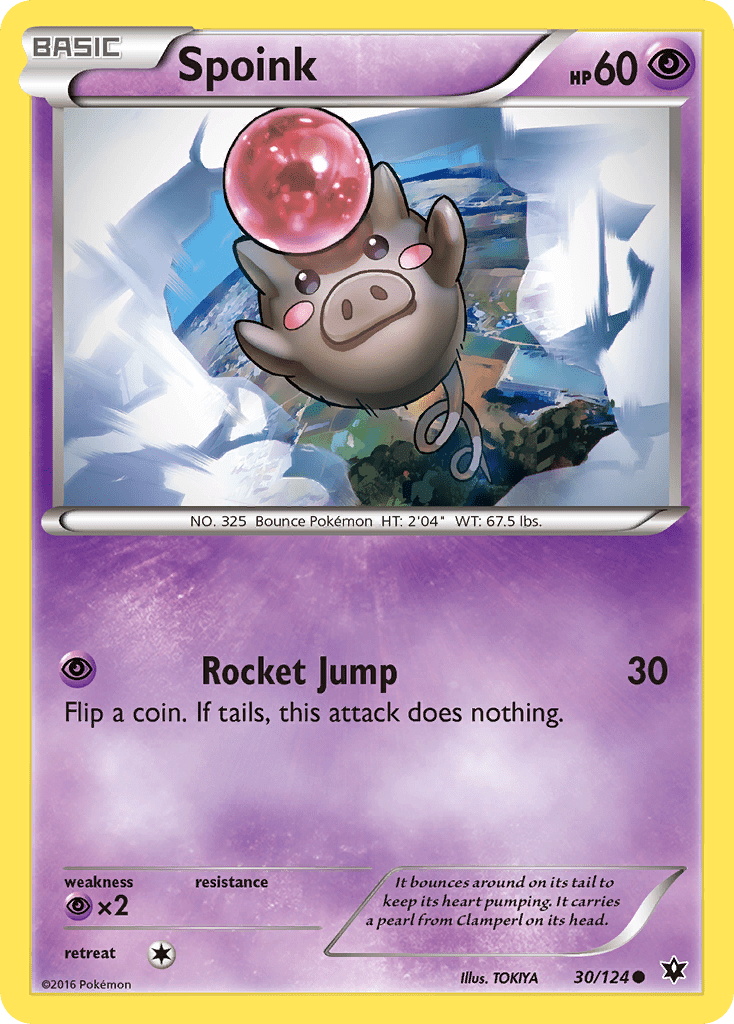 Spoink (30/124) [XY: Fates Collide] Pokemon Single Pokémon  | Multizone: Comics And Games