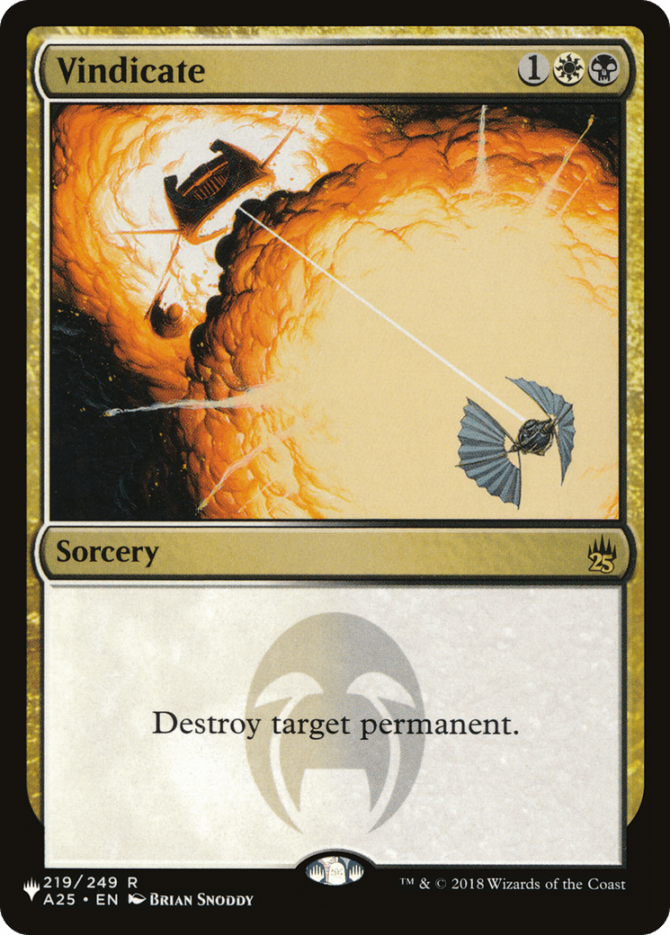 Vindicate [The List] MTG Single Magic: The Gathering  | Multizone: Comics And Games