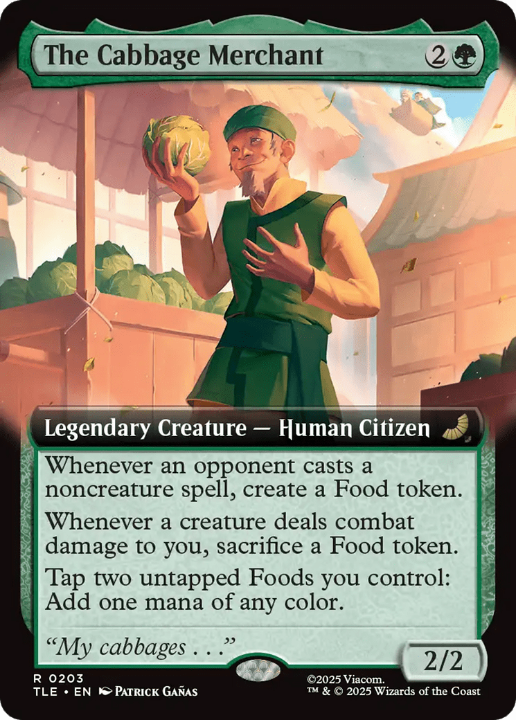 The Cabbage Merchant (Extended Art) [Avatar: The Last Airbender: Eternal-Legal] MTG Single Magic: The Gathering  | Multizone: Comics And Games