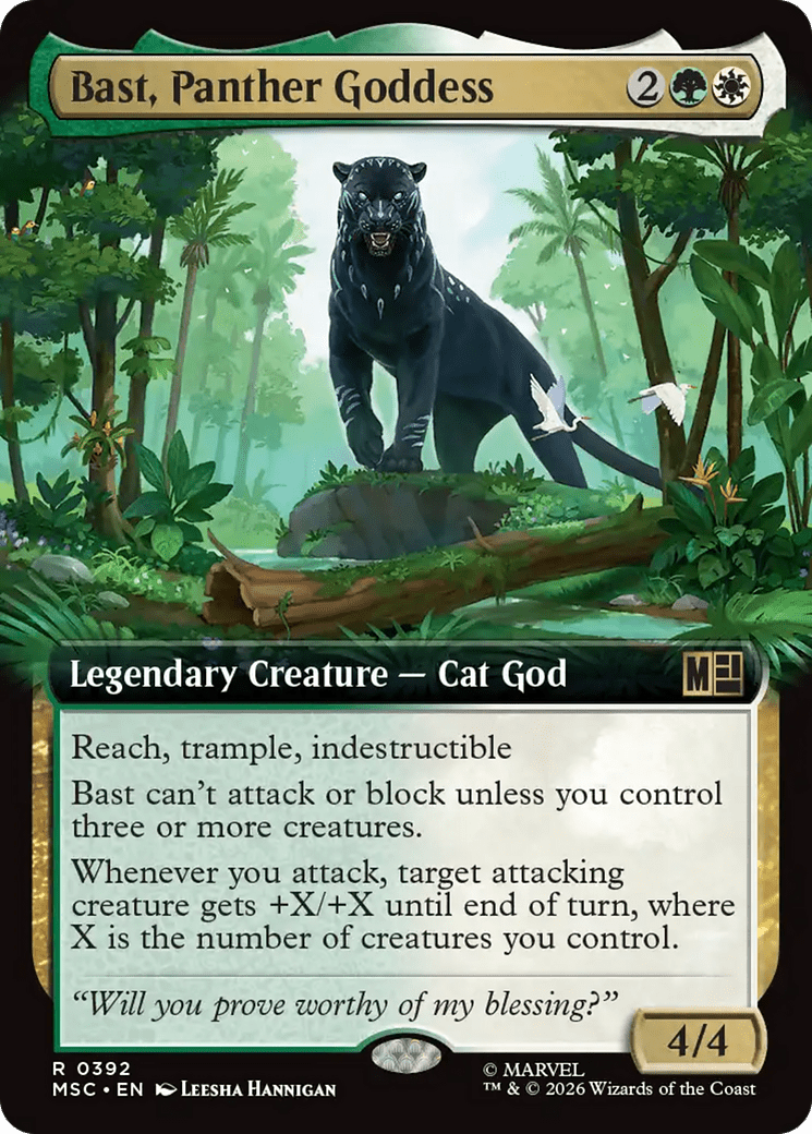 Bast, Panther Goddess (Extended Art) [Marvel Super Heroes Commander] | Multizone: Comics And Games