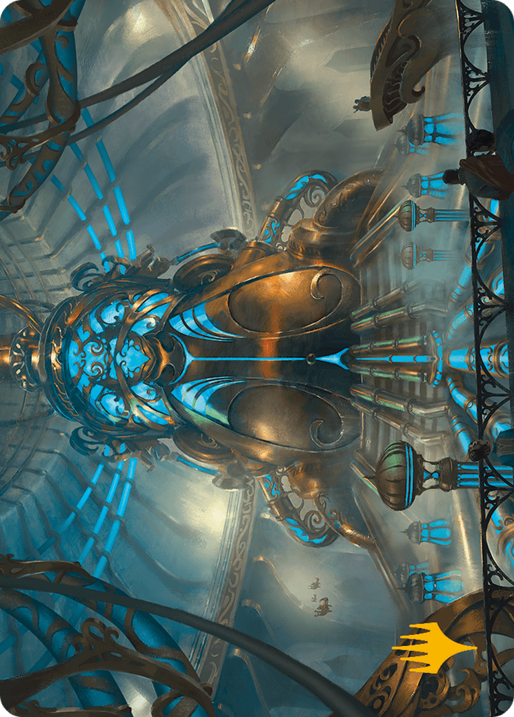Aether Refinery Art Card (Gold-Stamped Planeswalker Symbol) [Modern Horizons 3 Art Series] MTG Single Magic: The Gathering  | Multizone: Comics And Games