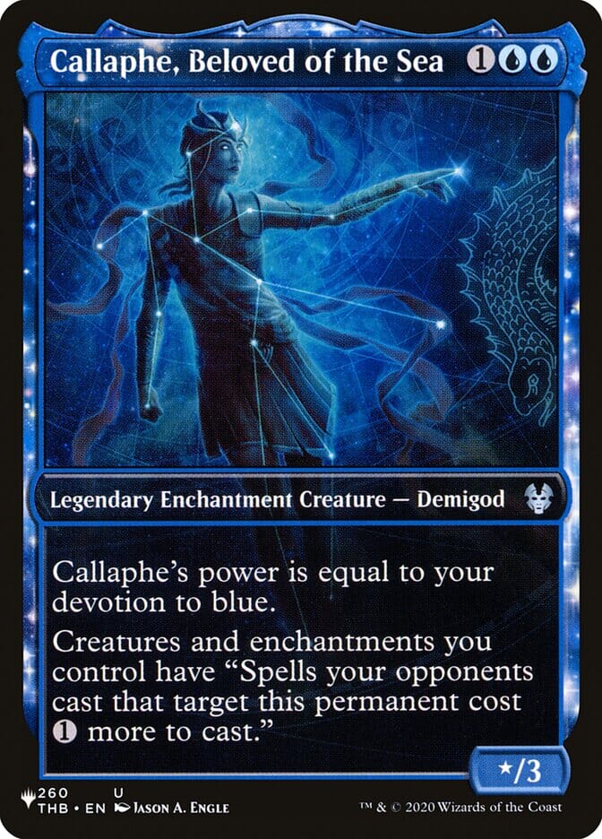Callaphe, Beloved of the Sea (Showcase) [The List] MTG Single Magic: The Gathering  | Multizone: Comics And Games