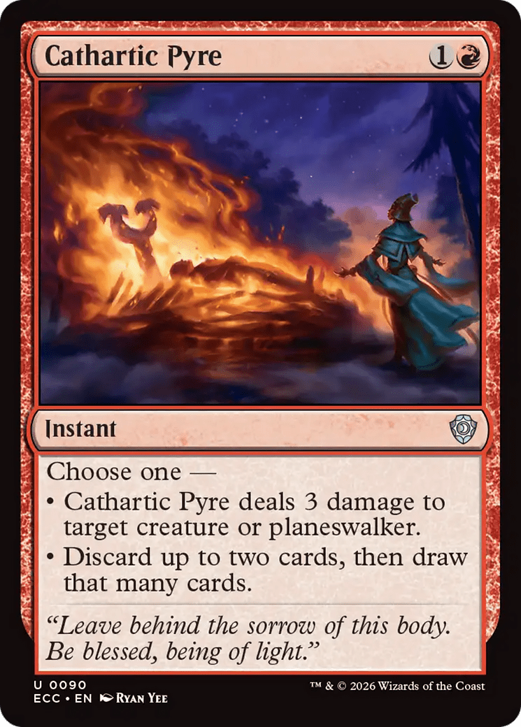 Cathartic Pyre [Lorwyn Eclipsed Commander] MTG Single Magic: The Gathering  | Multizone: Comics And Games