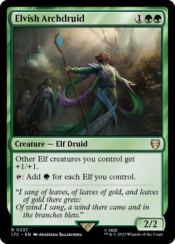 Elvish Archdruid [The Lord of the Rings: Tales of Middle-Earth Commander] | Multizone: Comics And Games
