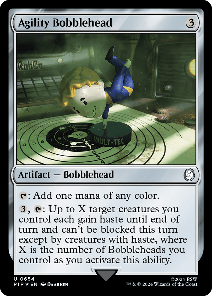 Agility Bobblehead (Surge Foil) [Fallout] MTG Single Magic: The Gathering  | Multizone: Comics And Games