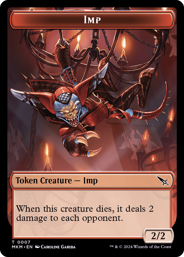 Imp Token [Murders at Karlov Manor Tokens] MTG Single Magic: The Gathering  | Multizone: Comics And Games
