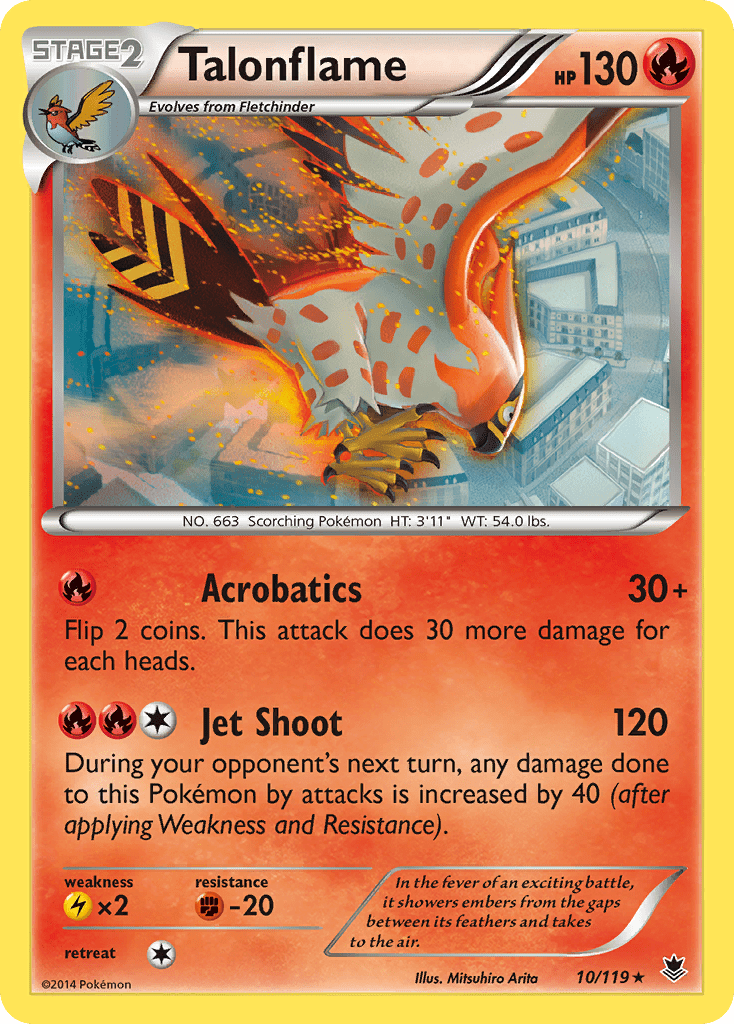 Talonflame (10/119) [XY: Phantom Forces] Pokemon Single Pokémon  | Multizone: Comics And Games