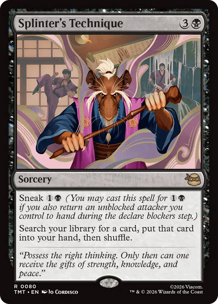 Splinter's Technique [Teenage Mutant Ninja Turtles] MTG Single Magic: The Gathering  | Multizone: Comics And Games