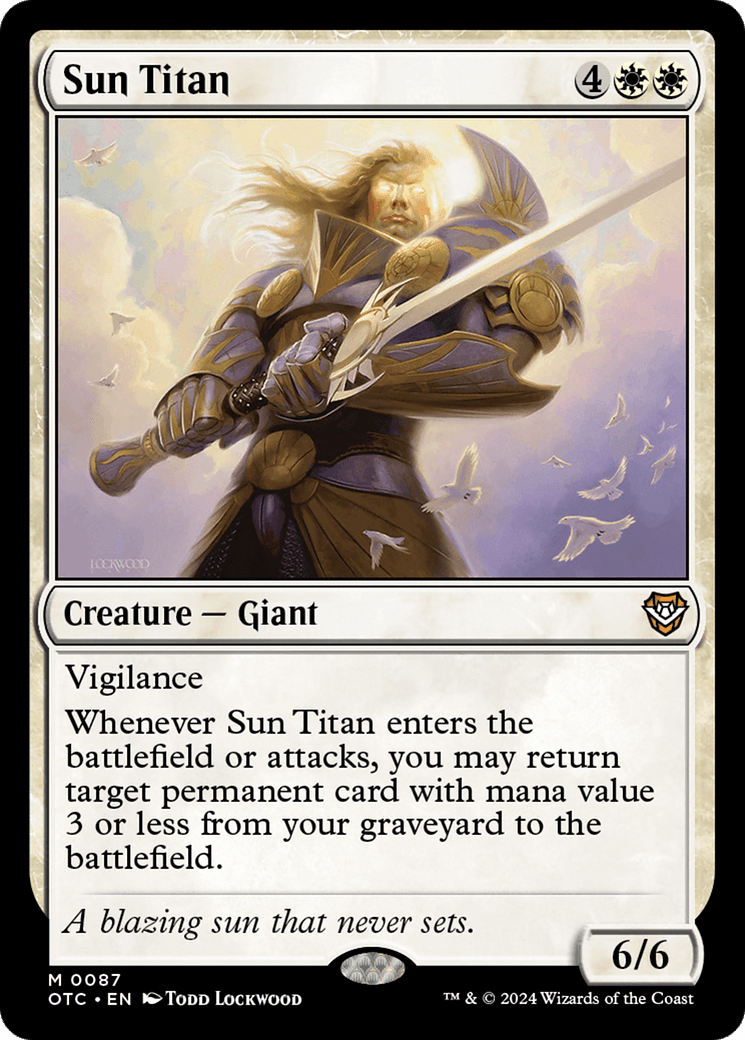 Sun Titan [Outlaws of Thunder Junction Commander] MTG Single Magic: The Gathering  | Multizone: Comics And Games