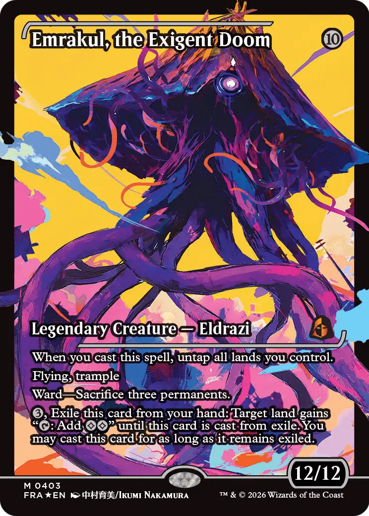Emrakul, the Exigent Doom (Showcase) [Reality Fracture] MTG Single Magic: The Gathering  | Multizone: Comics And Games
