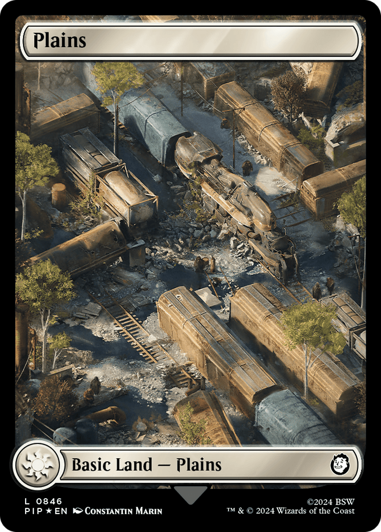 Plains (0846) (Surge Foil) [Fallout] MTG Single Magic: The Gathering  | Multizone: Comics And Games