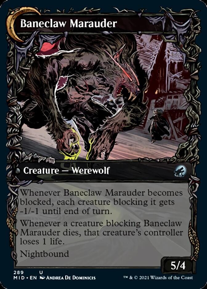 Baneblade Scoundrel // Baneclaw Marauder (Showcase Equinox) [Innistrad: Midnight Hunt] MTG Single Magic: The Gathering  | Multizone: Comics And Games