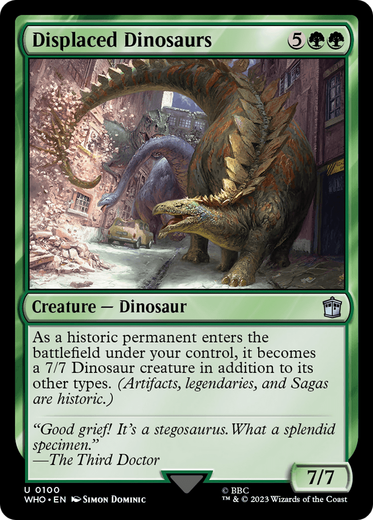 Displaced Dinosaurs [Doctor Who] MTG Single Magic: The Gathering  | Multizone: Comics And Games