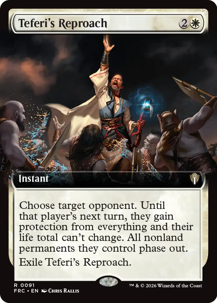 Teferi's Reproach (Extended Art) [Reality Fracture Commander] | Multizone: Comics And Games