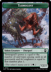Tarmogoyf (Ripple Foil) // Goblin Double-Sided Token [Modern Horizons 3 Commander Tokens] MTG Single Magic: The Gathering  | Multizone: Comics And Games
