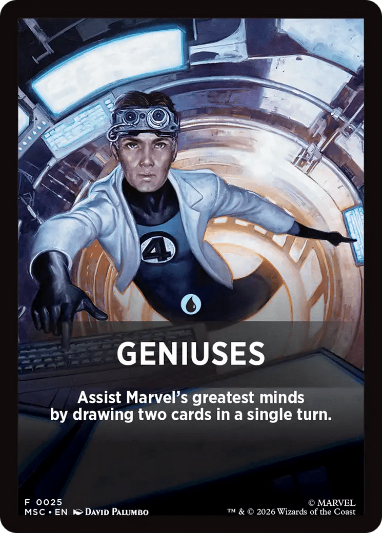 Geniuses Theme Card [Marvel Super Heroes Commander] MTG Single Magic: The Gathering  | Multizone: Comics And Games