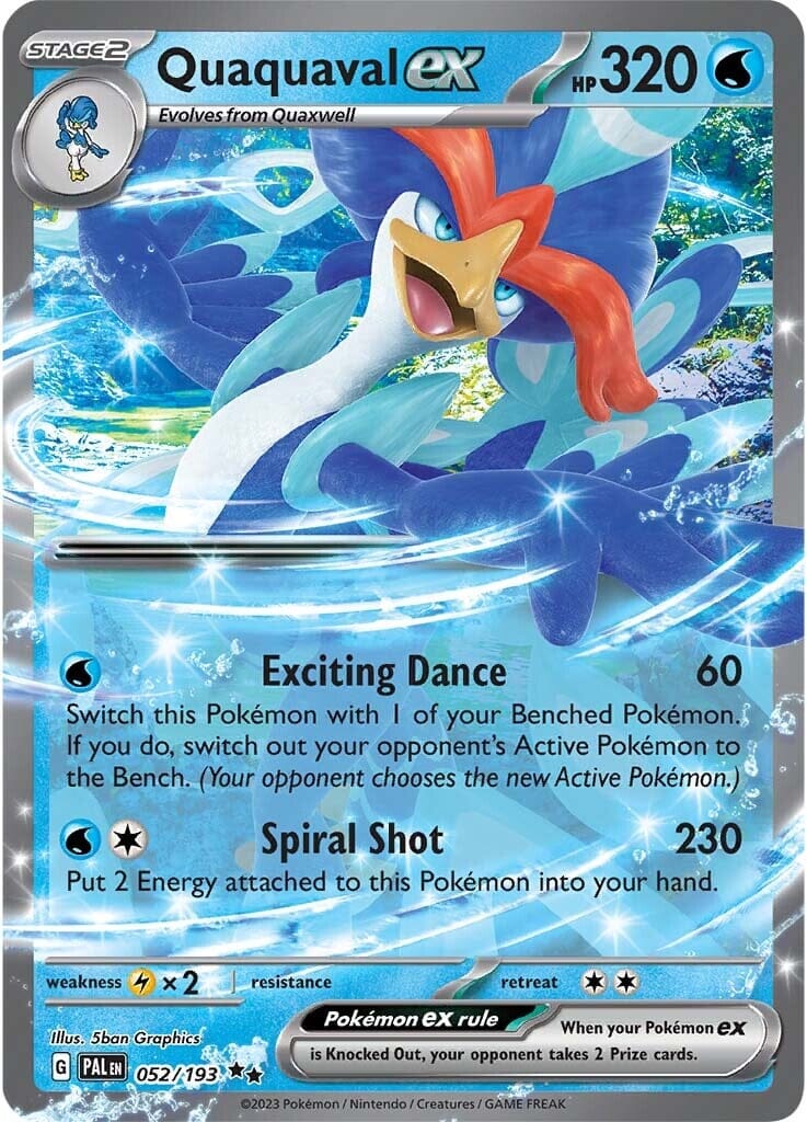 Quaquaval ex (052/193) [Scarlet & Violet: Paldea Evolved] Pokemon Single Pokémon  | Multizone: Comics And Games