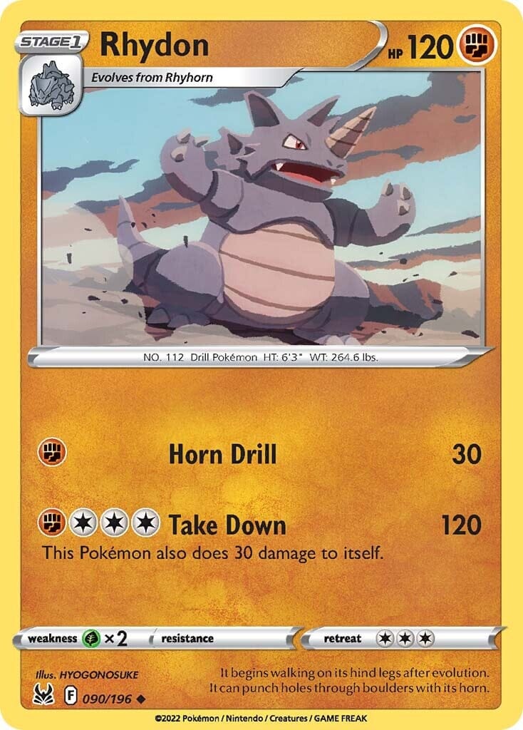 Rhydon (090/196) [Sword & Shield: Lost Origin] Pokemon Single Pokémon  | Multizone: Comics And Games