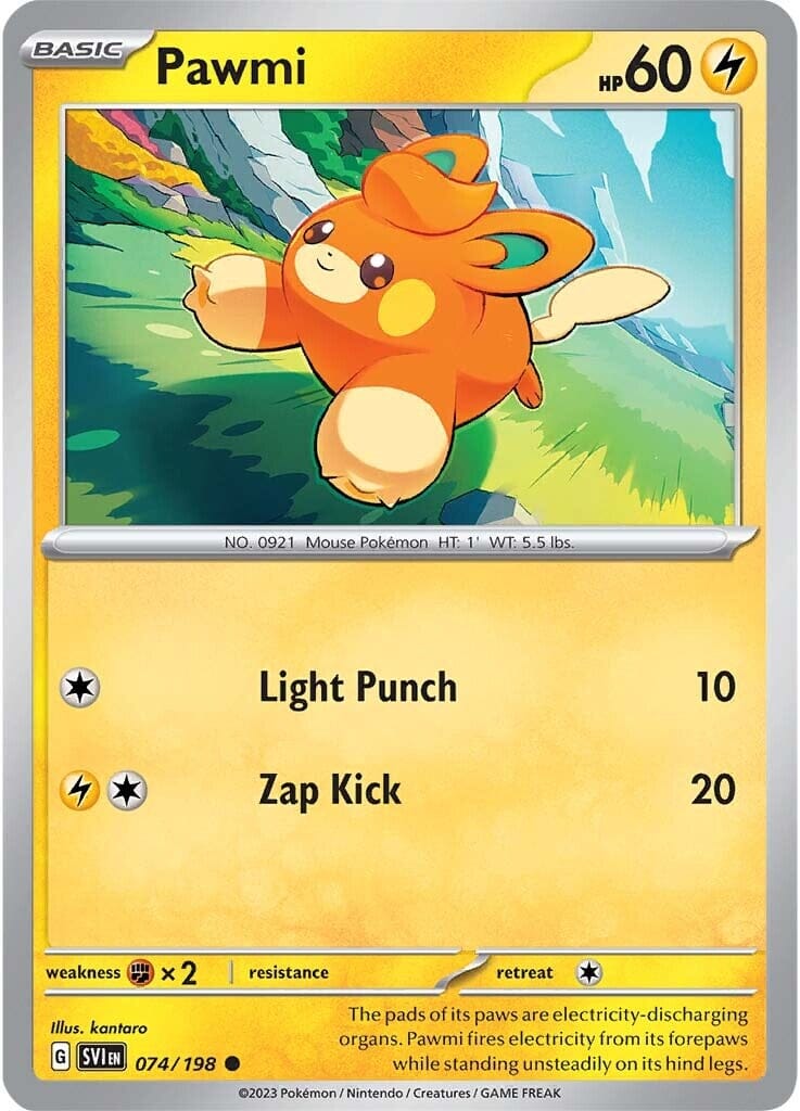 Pawmi (074/198) [Scarlet & Violet: Base Set] Pokemon Single Pokémon  | Multizone: Comics And Games