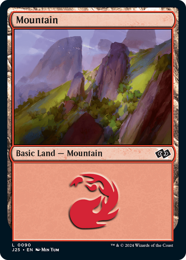 Mountain (90) [Foundations Jumpstart] MTG Single Magic: The Gathering  | Multizone: Comics And Games