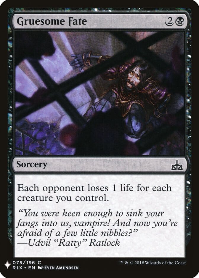 Gruesome Fate [Mystery Booster] MTG Single Magic: The Gathering  | Multizone: Comics And Games