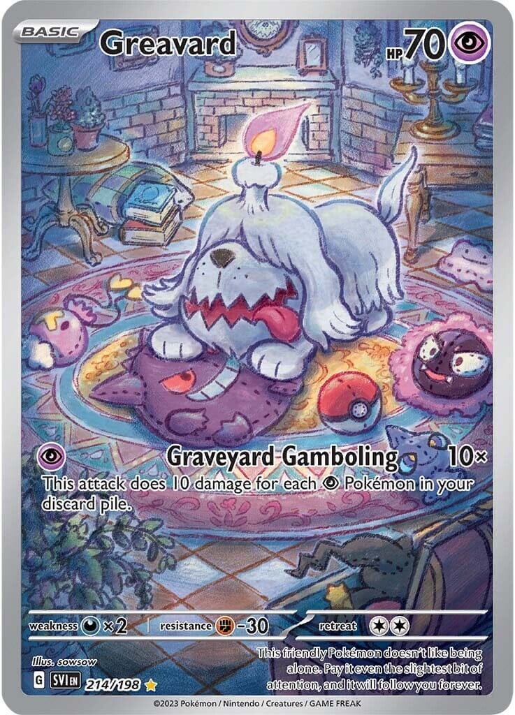 Greavard (214/198) [Scarlet & Violet: Base Set] Pokemon Single Pokémon  | Multizone: Comics And Games