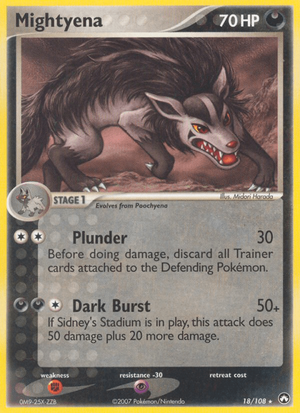 Mightyena (18/108) [EX: Power Keepers] Pokemon Single Pokémon  | Multizone: Comics And Games