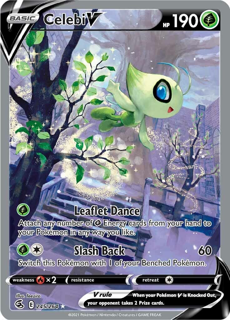 Celebi V (245/264) [Sword & Shield: Fusion Strike] Pokemon Single Pokémon  | Multizone: Comics And Games